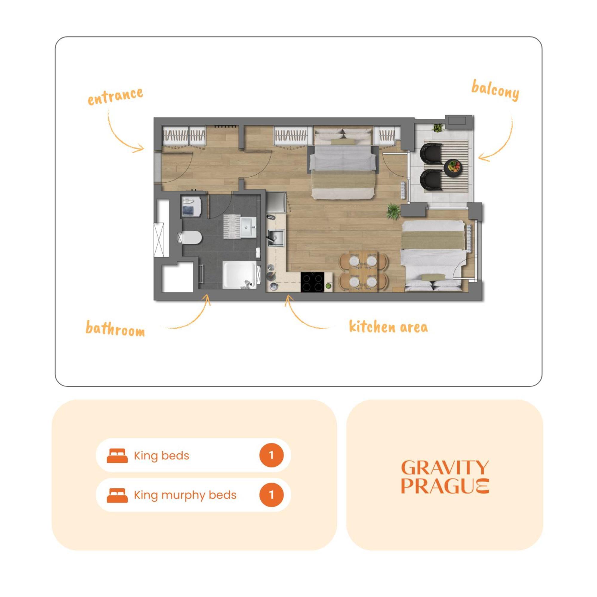 Yellow Apartment - Balcony, Free Parking, By Gravity Praag Buitenkant foto